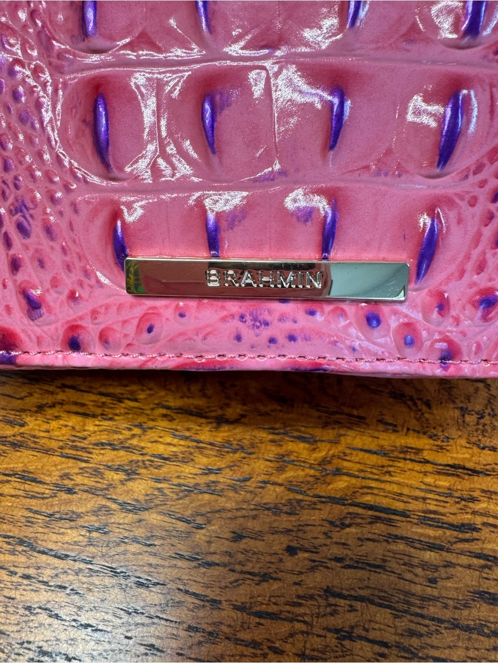 NWT Brahmin Minuette Crossbody in Phlox Pink Melbourne w/Dust Bag - Picture 2 of 11